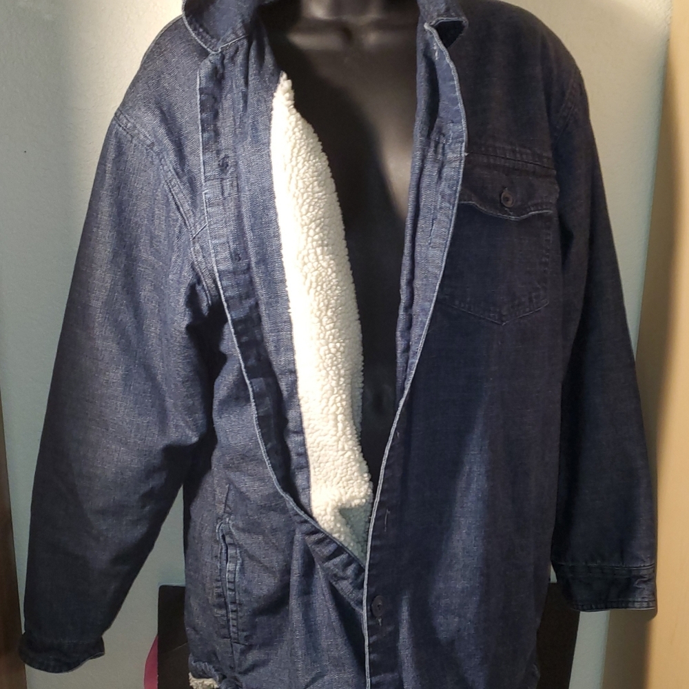 RIO  Men's Sportswear Wool Lined Jean Jacket M